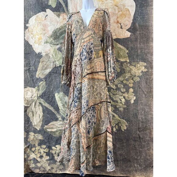 New Free People X Moroccan Dreams Maxi Dress Size 4 - Picture 8 of 8